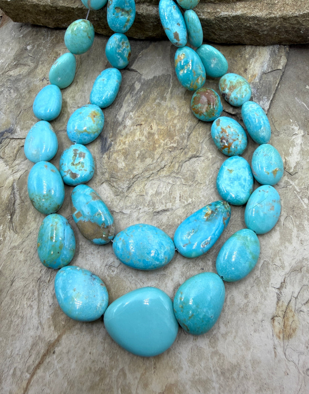Kingman Turquoise (Arizona) BIG Graduated Smooth Nugget