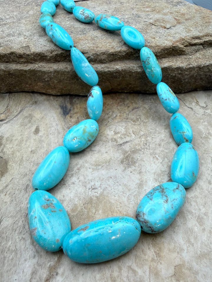 Kingman Turquoise (Arizona) BIG Graduated Smooth Oval