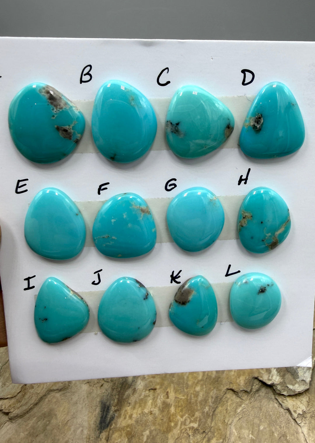 Kingman Turquoise (Arizona) Freeform Cabochon Approximately
