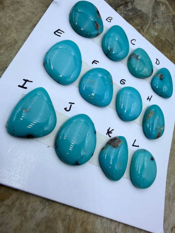 Kingman Turquoise (Arizona) Freeform Cabochon Approximately