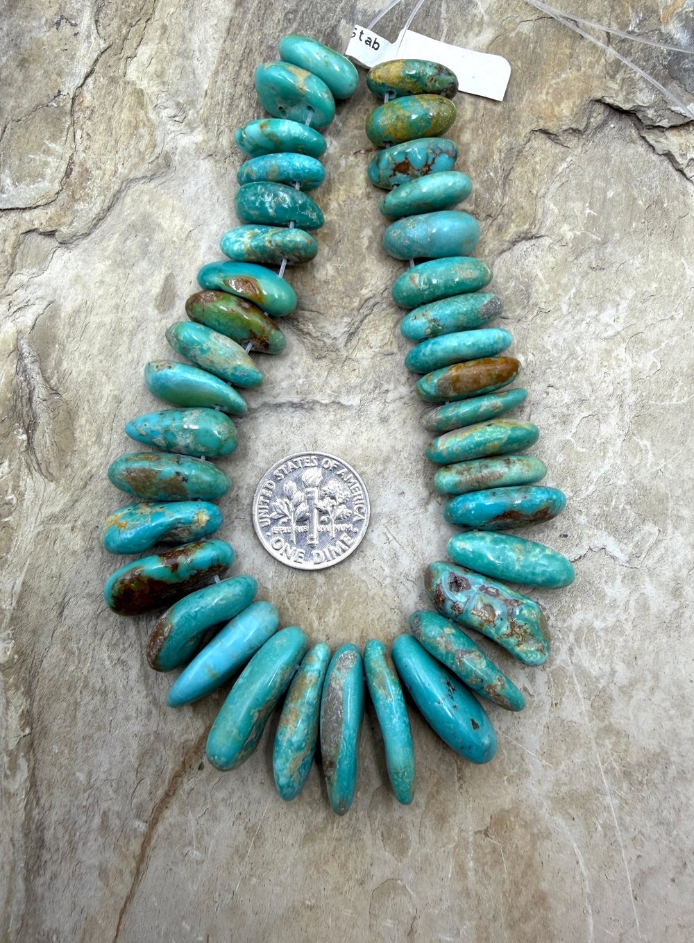 Kingman Turquoise (Arizona) Graduated Focal Strand