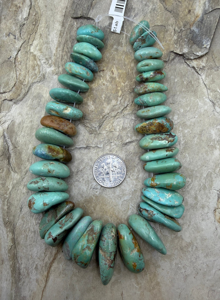 Kingman Turquoise (Arizona) Graduated Focal Strand