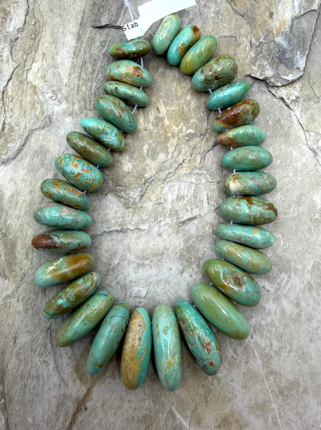 Kingman Turquoise (Arizona) Graduated Focal Strand