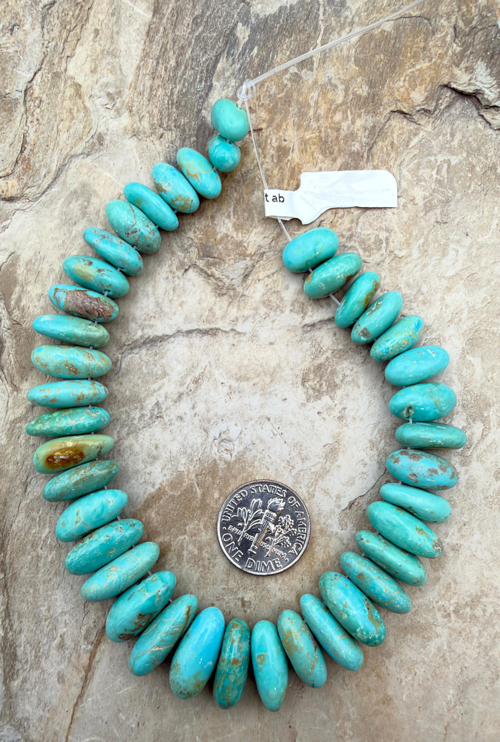 Kingman Turquoise (Arizona) Graduated Teardrop Nuggets