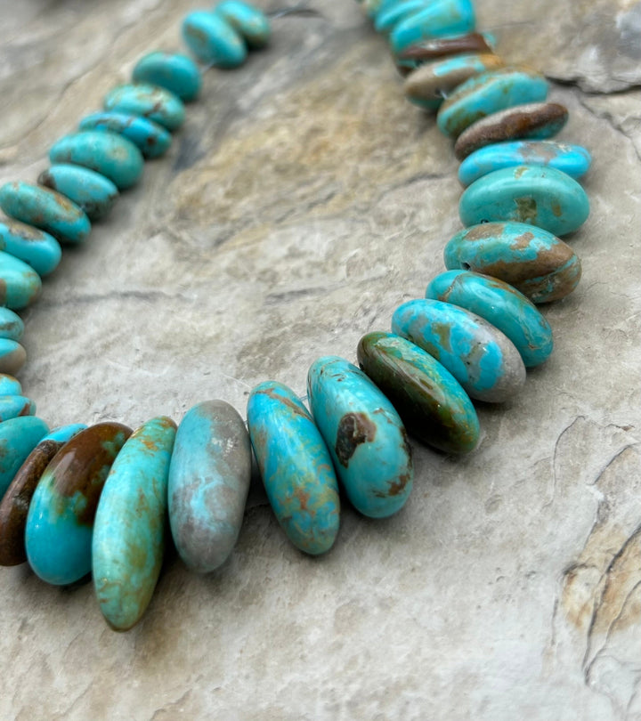 Kingman Turquoise (Arizona) Graduated Teardrop Nuggets