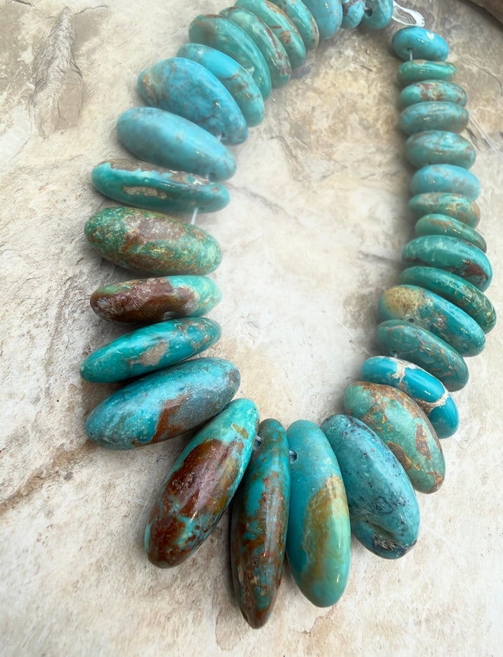Kingman Turquoise (Arizona) Graduated Teardrop Nuggets