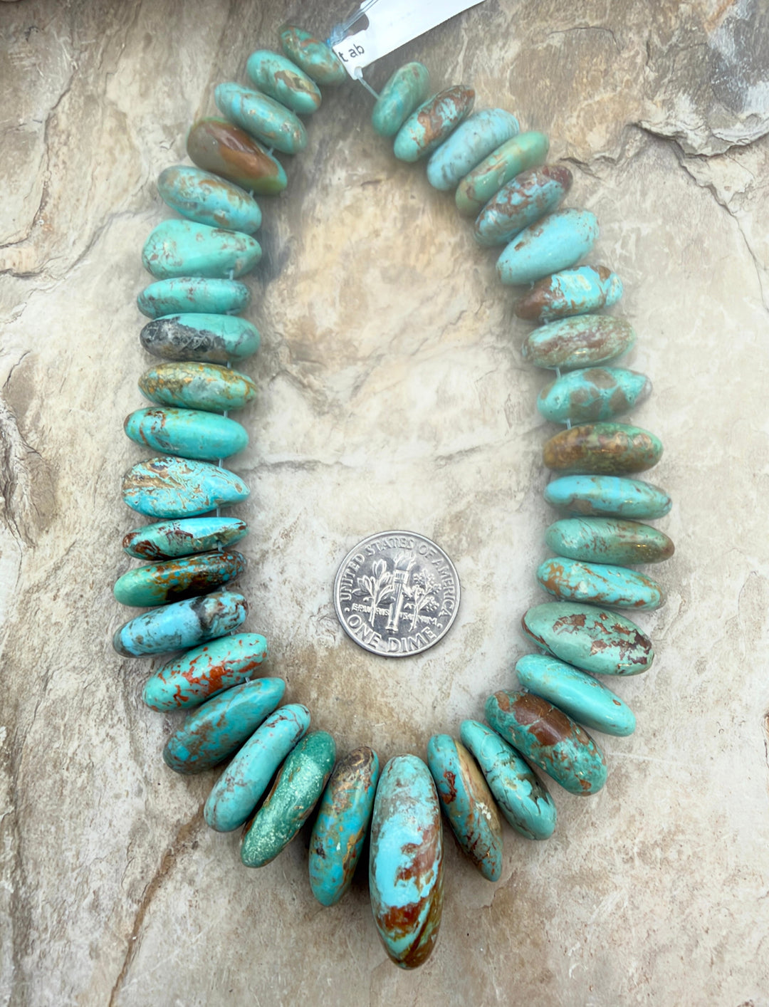 Kingman Turquoise (Arizona) Graduated Teardrop Nuggets
