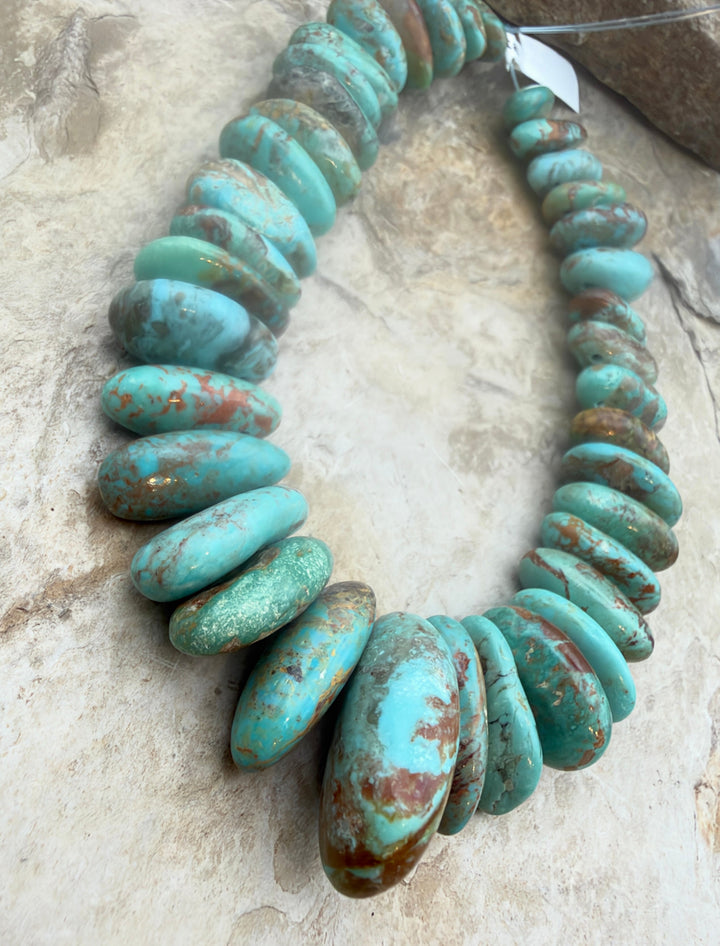 Kingman Turquoise (Arizona) Graduated Teardrop Nuggets