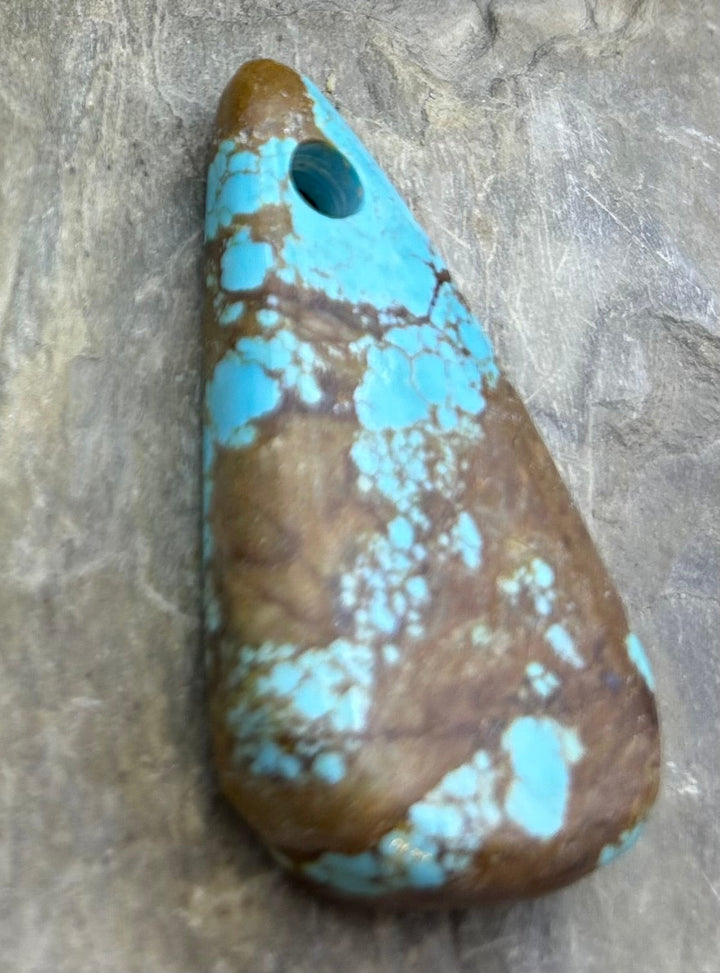 Kingman Turquoise (Arizona) (Large Hole) Focal Pendant Bead