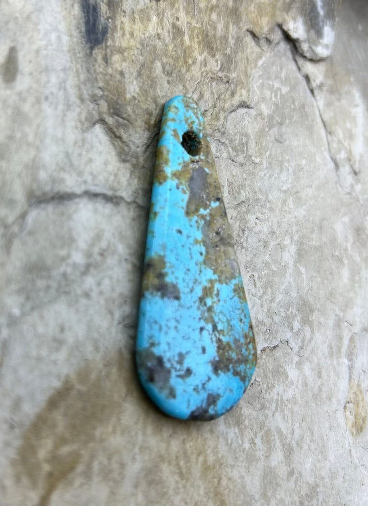 Kingman Turquoise (Arizona) (Large Hole) Focal Pendant Bead