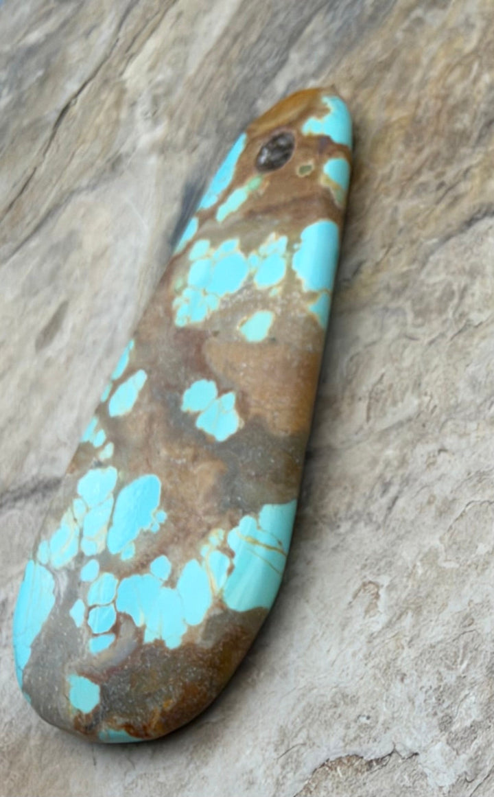 Kingman Turquoise (Arizona) Large Hole Focal Pendant Bead