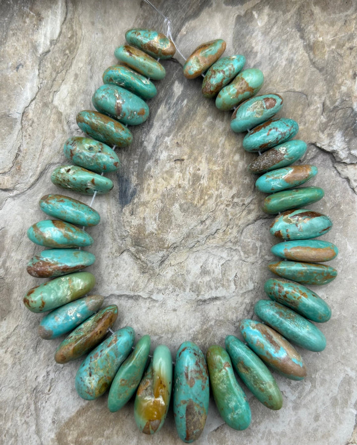 Kingman Turquoise (Arizona) Long Teardrop Nuggets