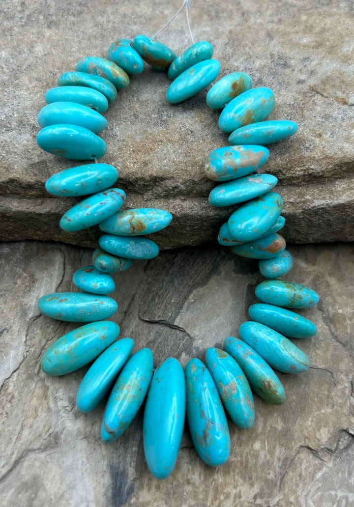 Kingman Turquoise (Arizona) Long Teardrop Nuggets