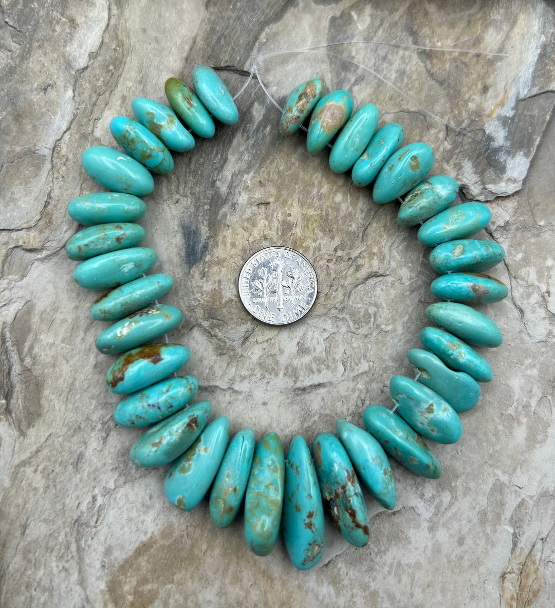 Kingman Turquoise (Arizona) Long Teardrop Nuggets