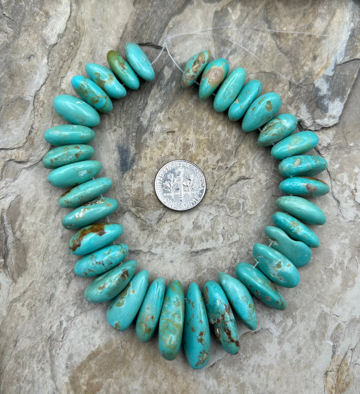 Kingman Turquoise (Arizona) Long Teardrop Nuggets