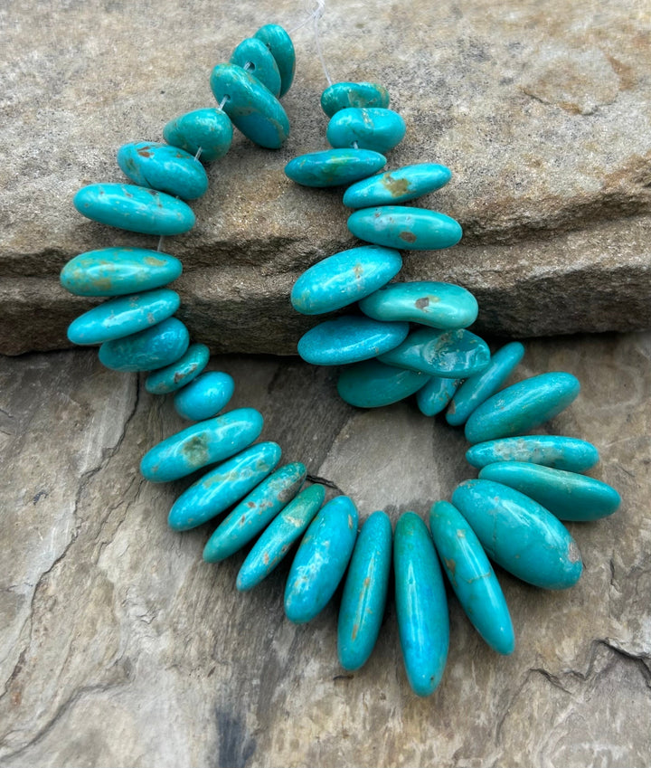 Kingman Turquoise (Arizona) Long Teardrop Nuggets