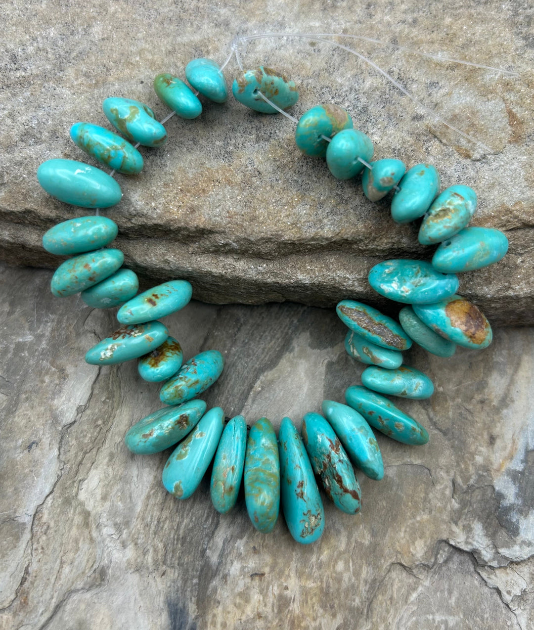 Kingman Turquoise (Arizona) Long Teardrop Nuggets