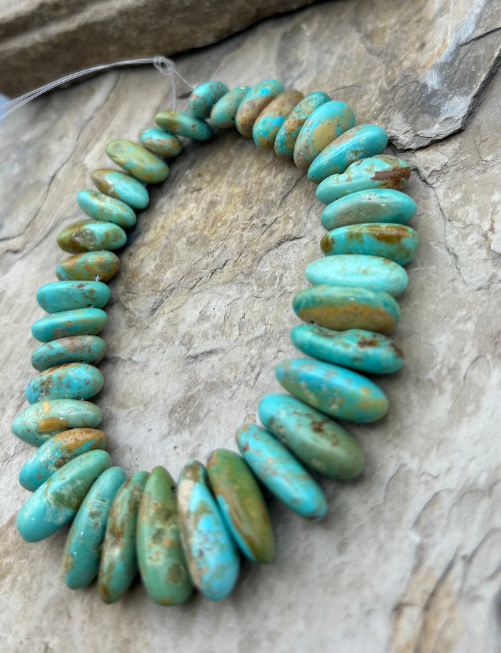 Kingman Turquoise (Arizona) Long Teardrop Nuggets
