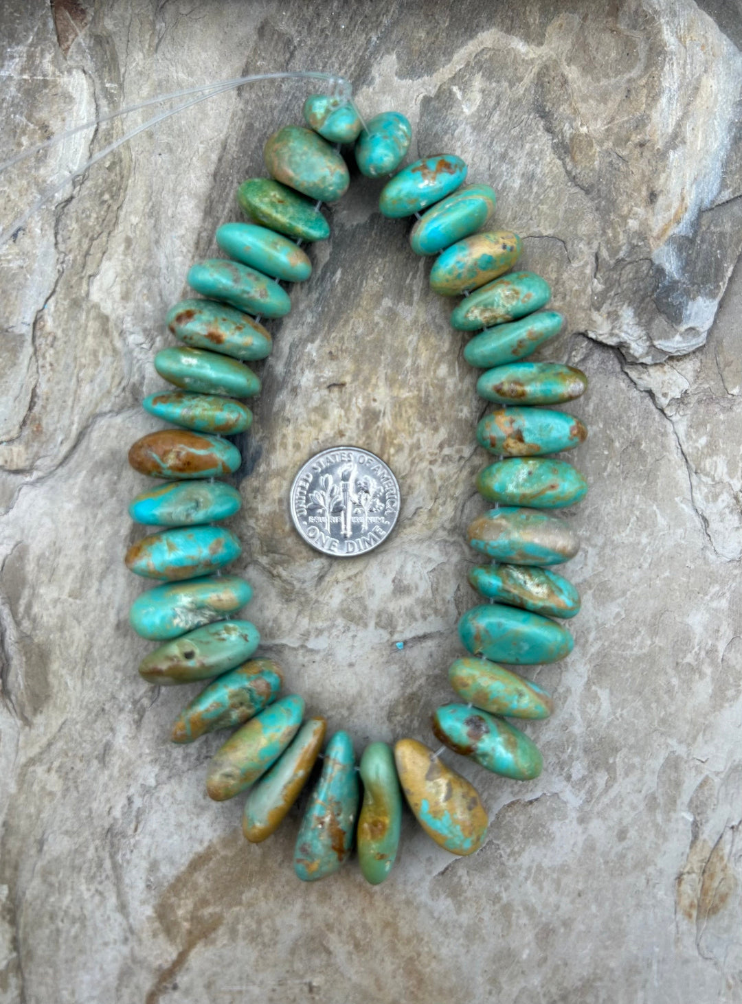 Kingman Turquoise (Arizona) Long Teardrop Nuggets