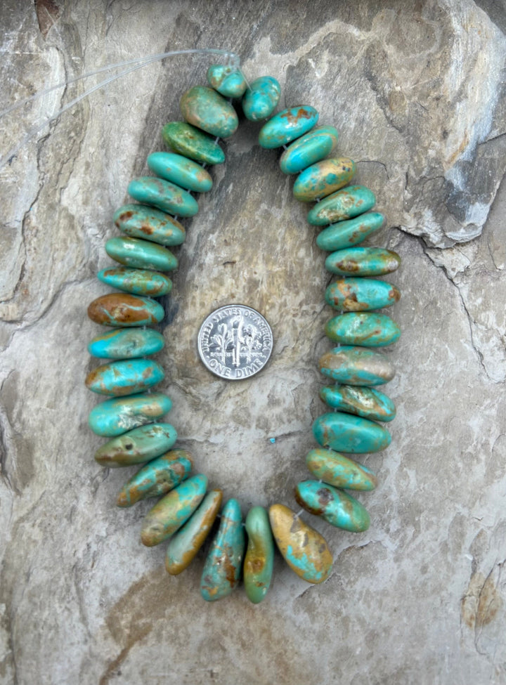 Kingman Turquoise (Arizona) Long Teardrop Nuggets
