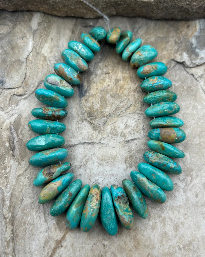 Kingman Turquoise (Arizona) Long Teardrop Nuggets