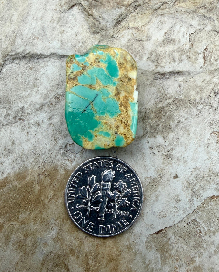 Kingman Turquoise (Arizona) Slab Beads (Large Hole)