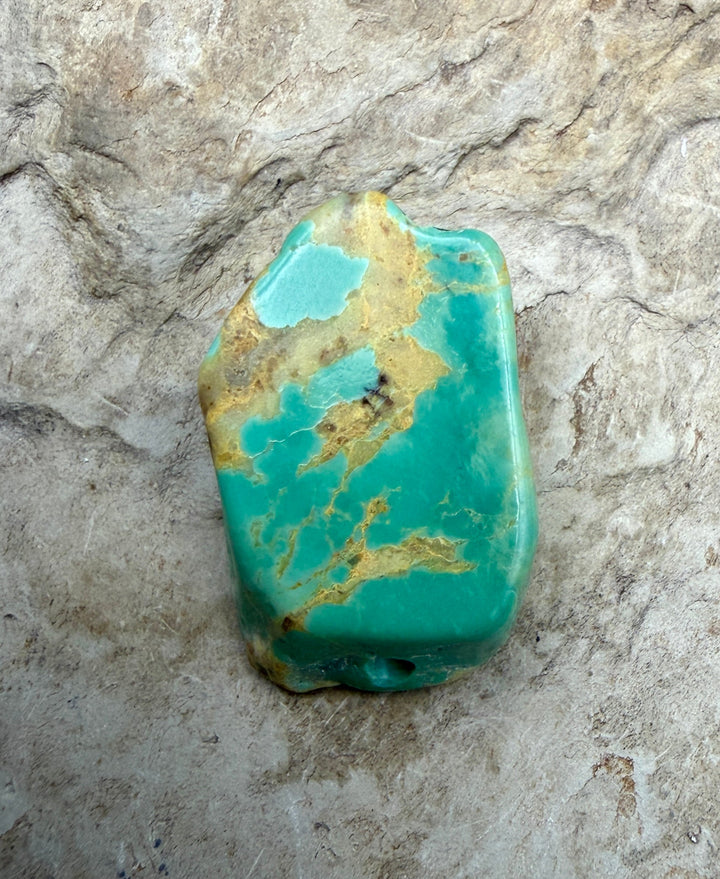 Kingman Turquoise (Arizona) Slab Beads (Large Hole)