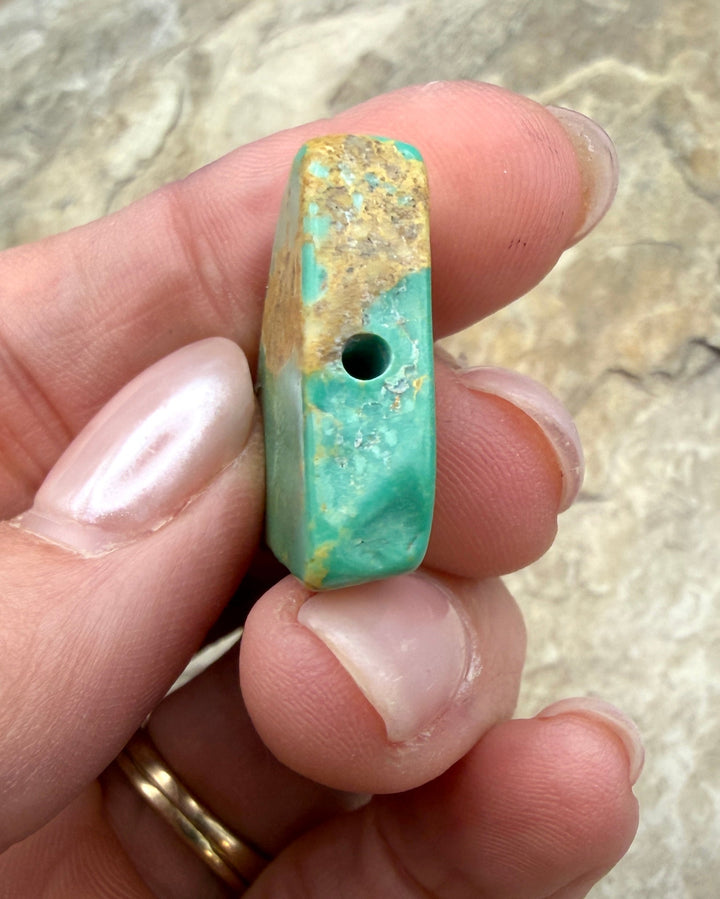 Kingman Turquoise (Arizona) Slab Beads (Large Hole)