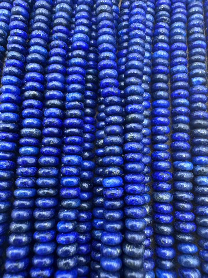 Lapis Lazuli 4mm Rondelle 15.5 Inch Strand - Lapis Lazuli