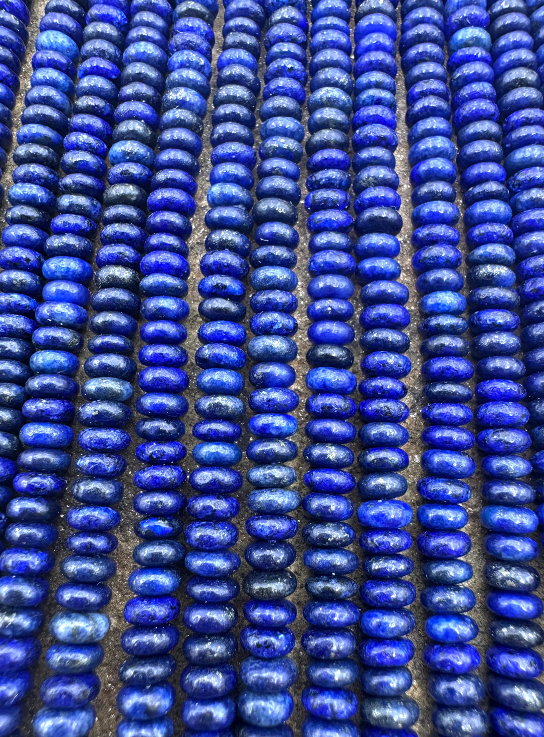 Lapis Lazuli 4mm Rondelle 15.5 Inch Strand - Lapis Lazuli