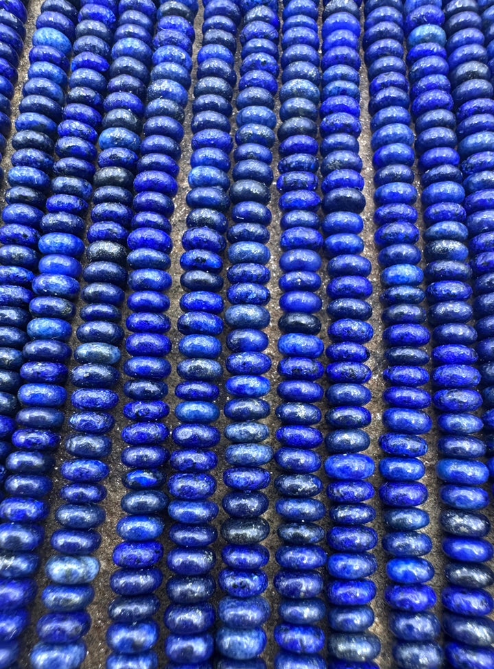 Lapis Lazuli 4mm Rondelle 15.5 Inch Strand - Lapis Lazuli