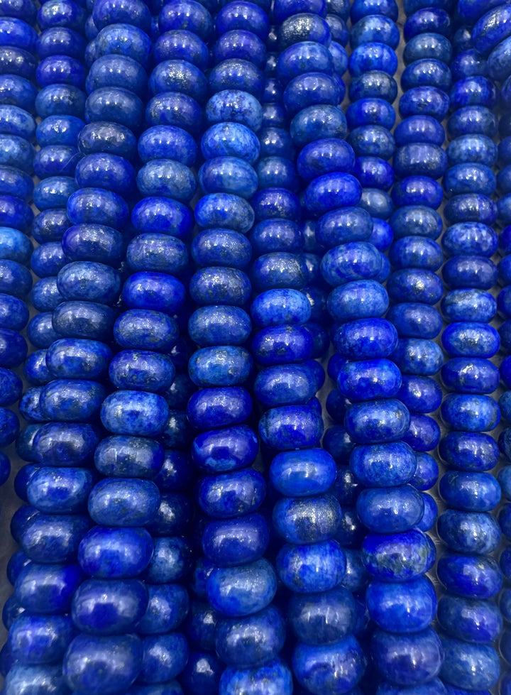 Lapis Lazuli 8x5mm Rondelle 15.5 Inch Strand (71-73 Beads)