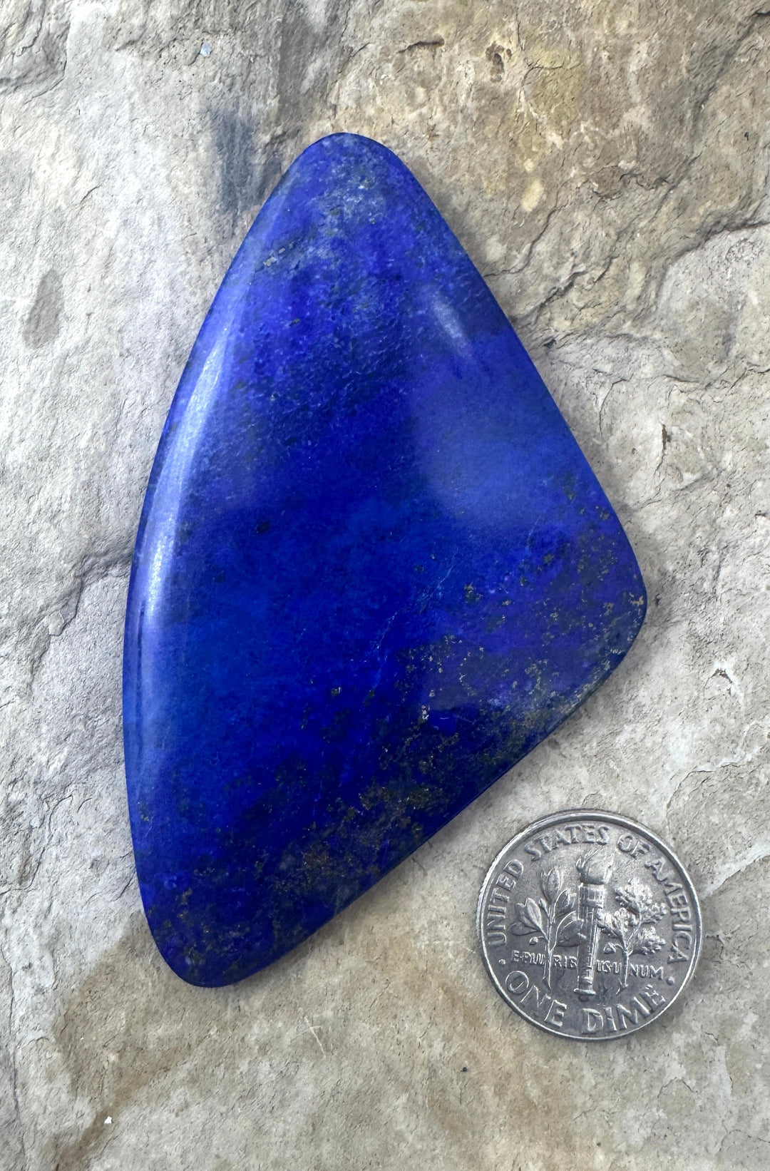 Lapis Lazuli GIANT Freeform Cabochon 42x69mm - Lapis Lazuli