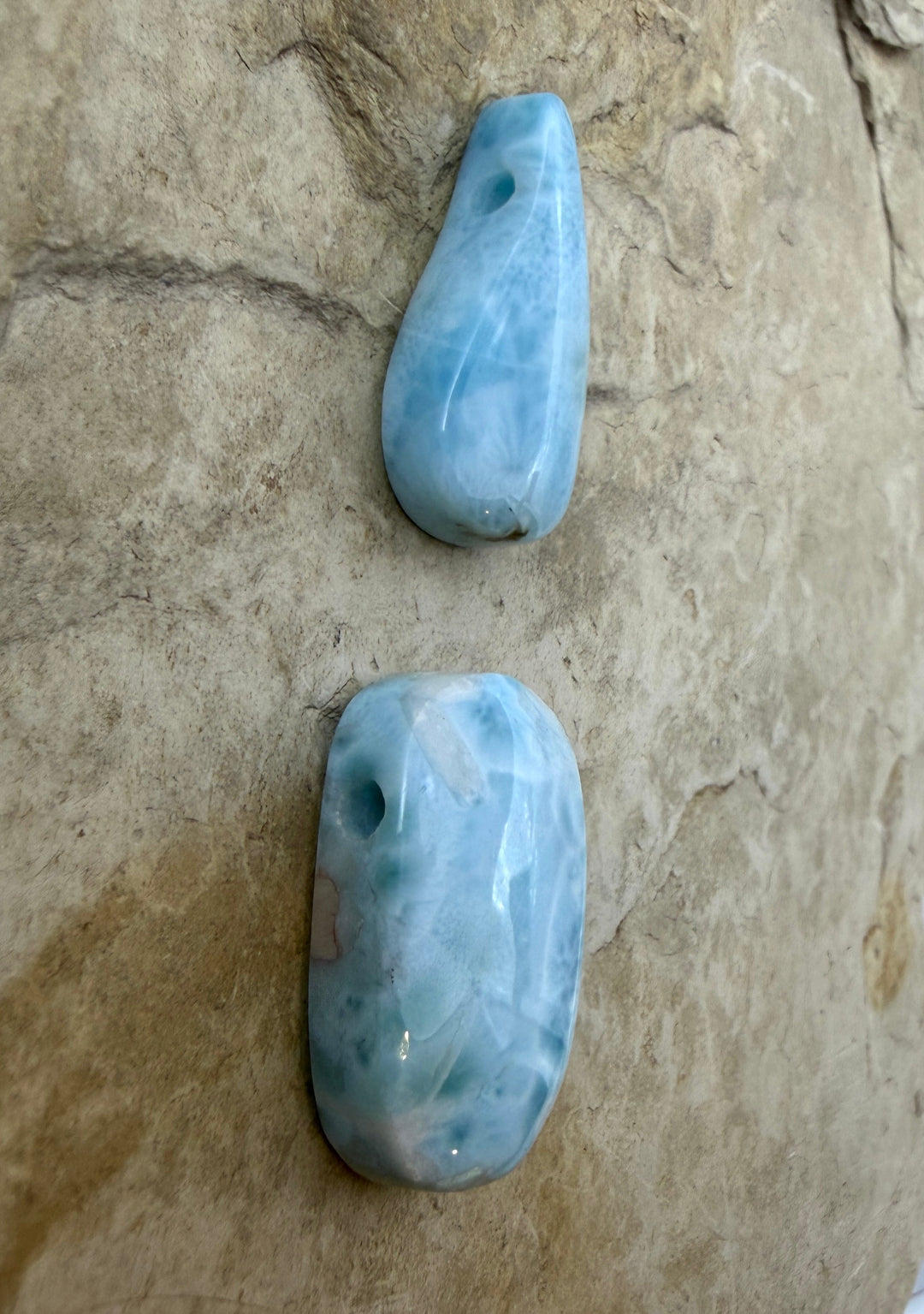 Larimar (Dominica Republic) Large Hole Focal Pendant Select