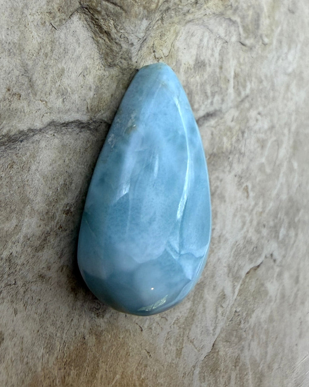 Larimar (Dominica Republic) Teardrop Cabochon 20x31mm