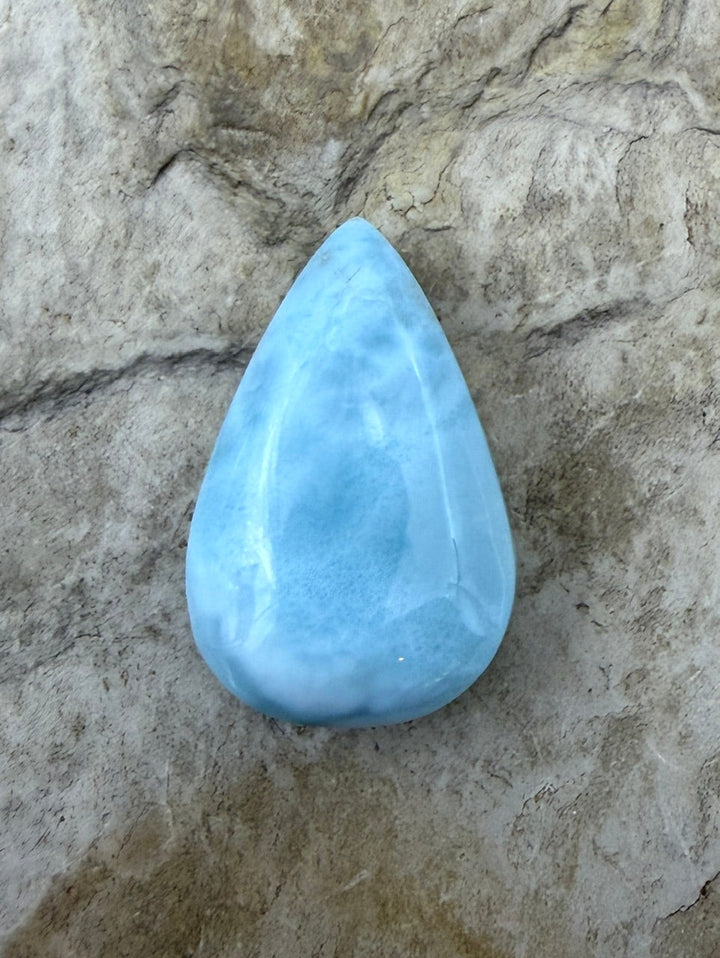 Larimar (Dominica Republic) Teardrop Cabochon 20x31mm
