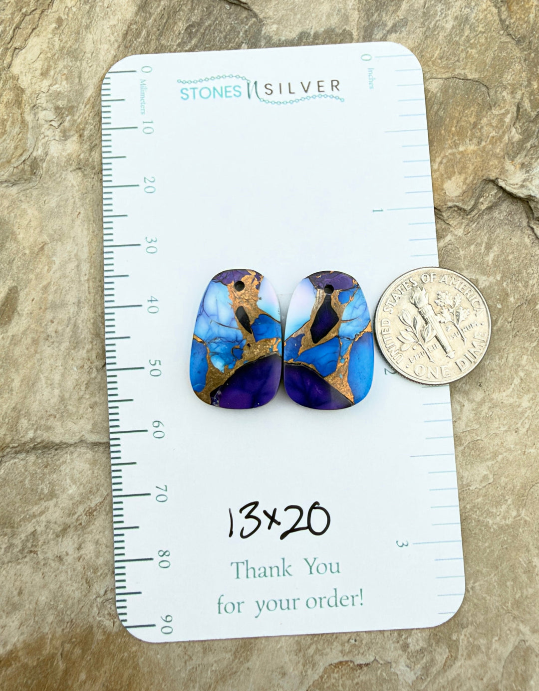 Lavender Blue Dahlia Kingman Composite Block Matching