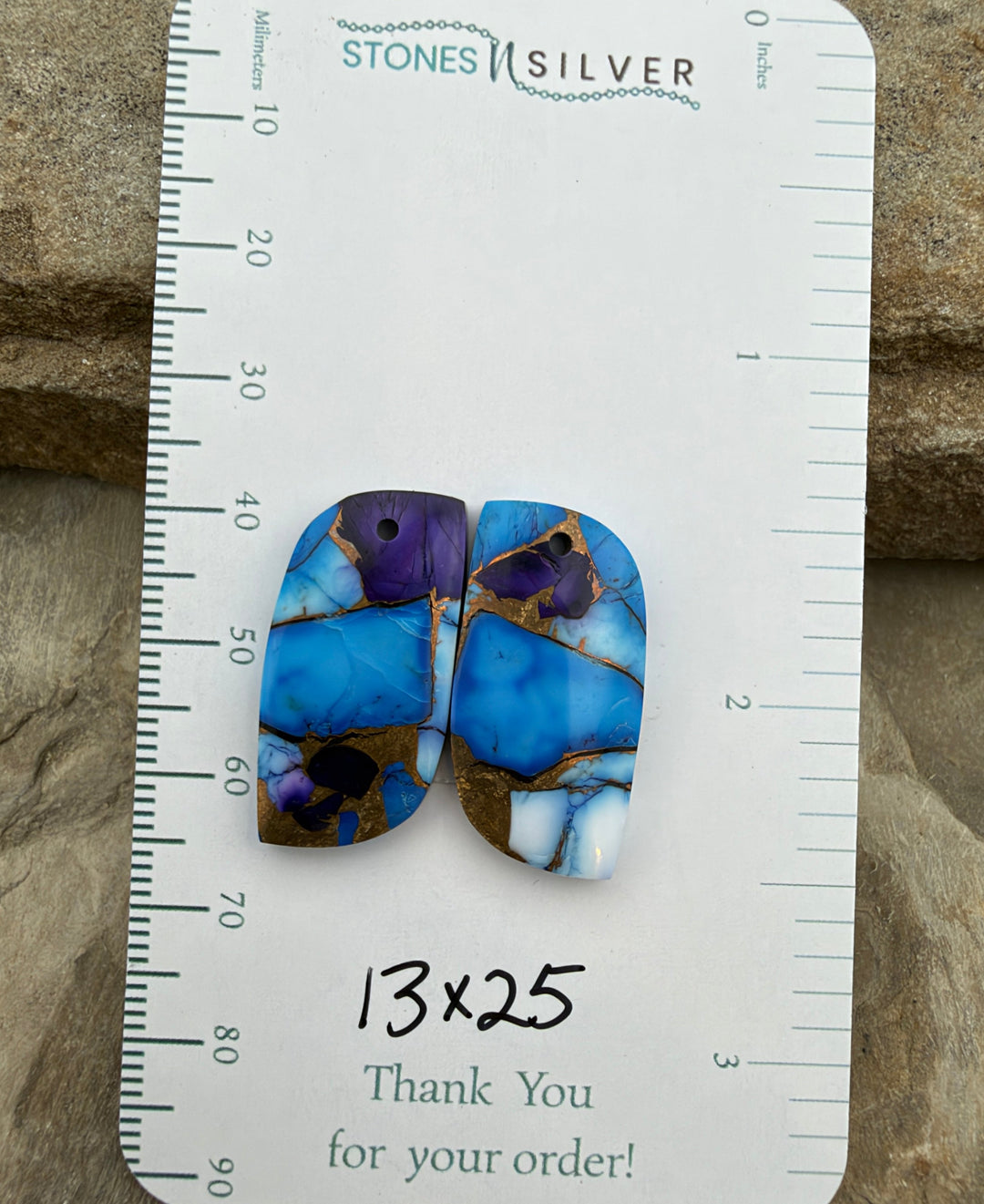 Lavender Blue Dahlia Kingman Composite Block Matching