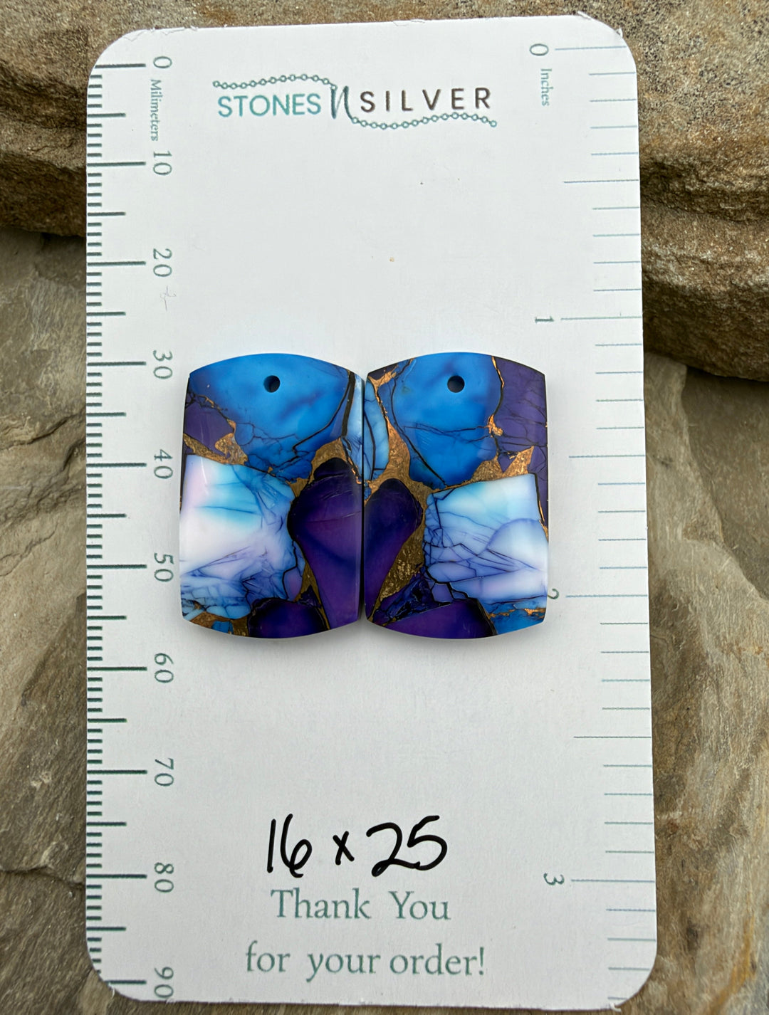 Lavender Blue Dahlia Kingman Composite Block Matching
