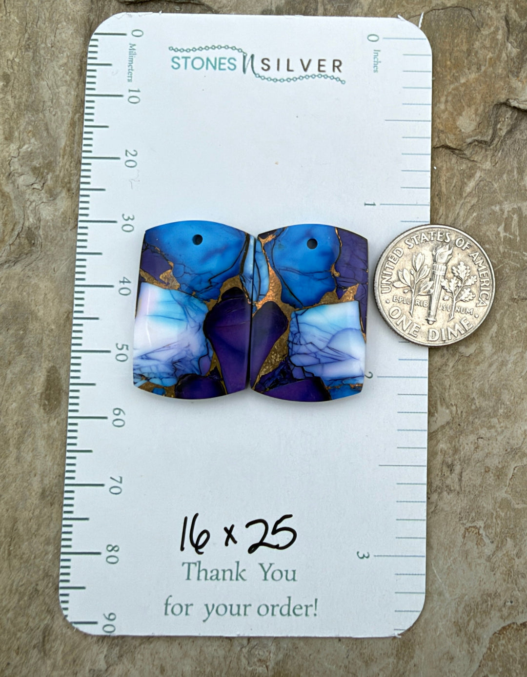 Lavender Blue Dahlia Kingman Composite Block Matching