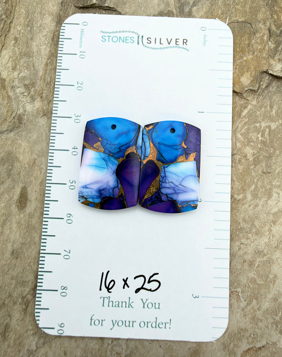 Lavender Blue Dahlia Kingman Composite Block Matching