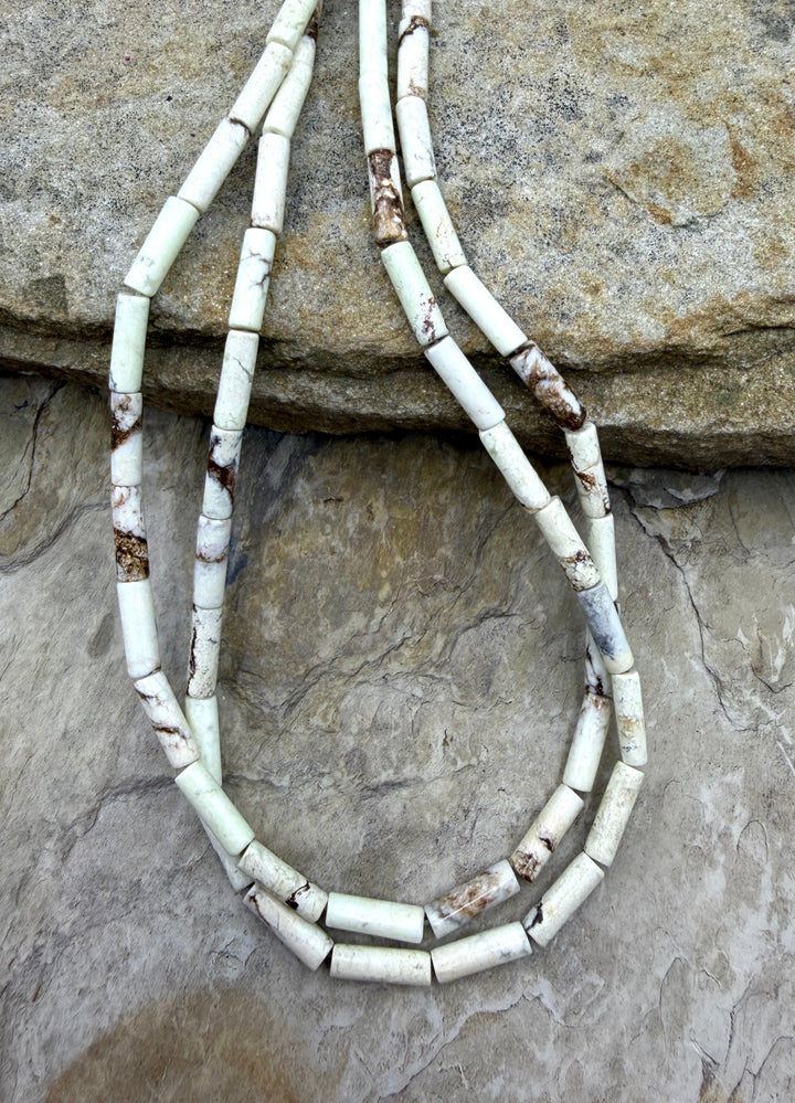 Lemon Chrysoprase (Australia) 4x14mm Tube Beads 16 Inch