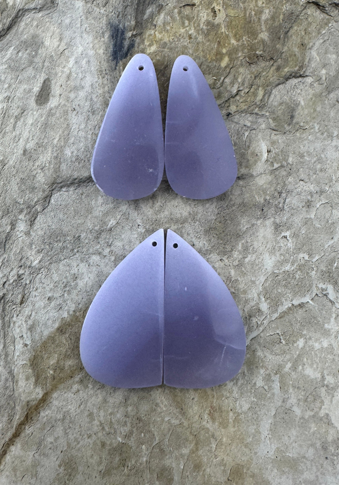 LepidoliteMatching Earring Slab Bead Pair Select One Pair