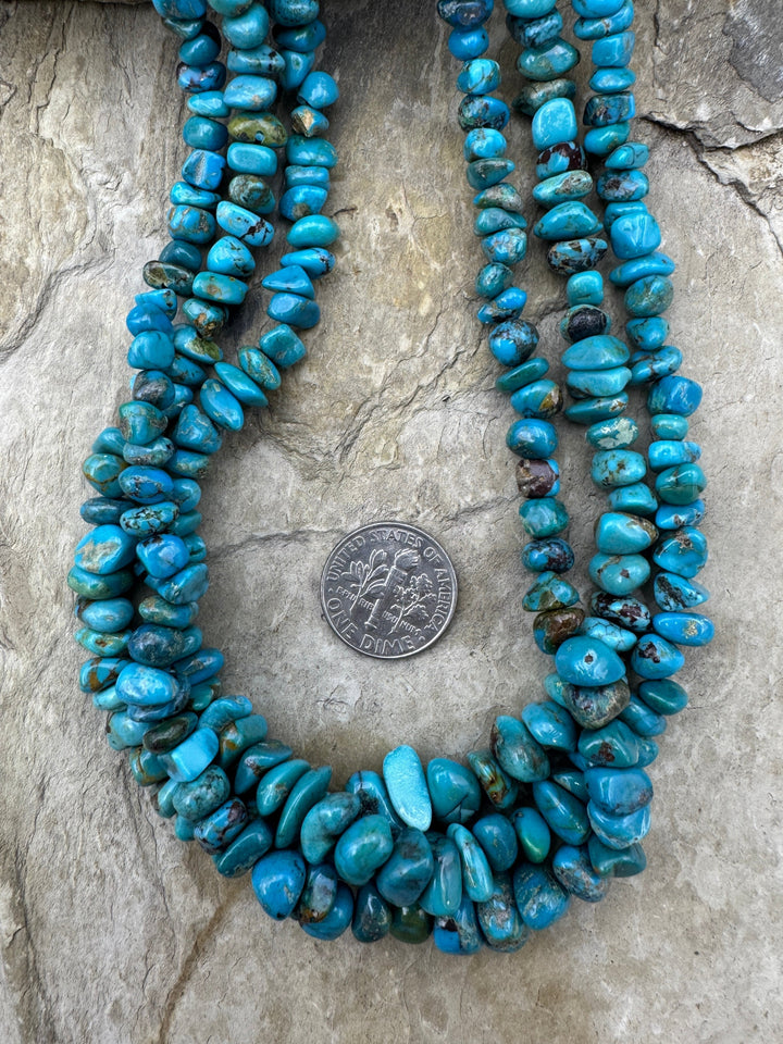 Ma’anshan/Royal Beauty Turquoise 4-8mm Graduate Chip/Nugget