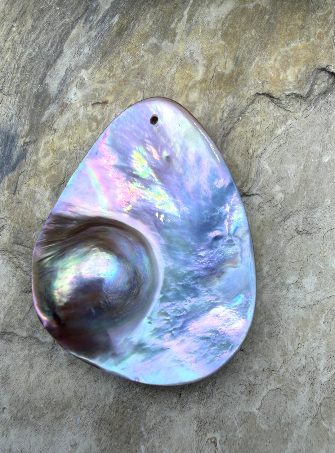 Mabe Blister Pearl BIG Focal Pendant Bead 35x45mm - Mabe