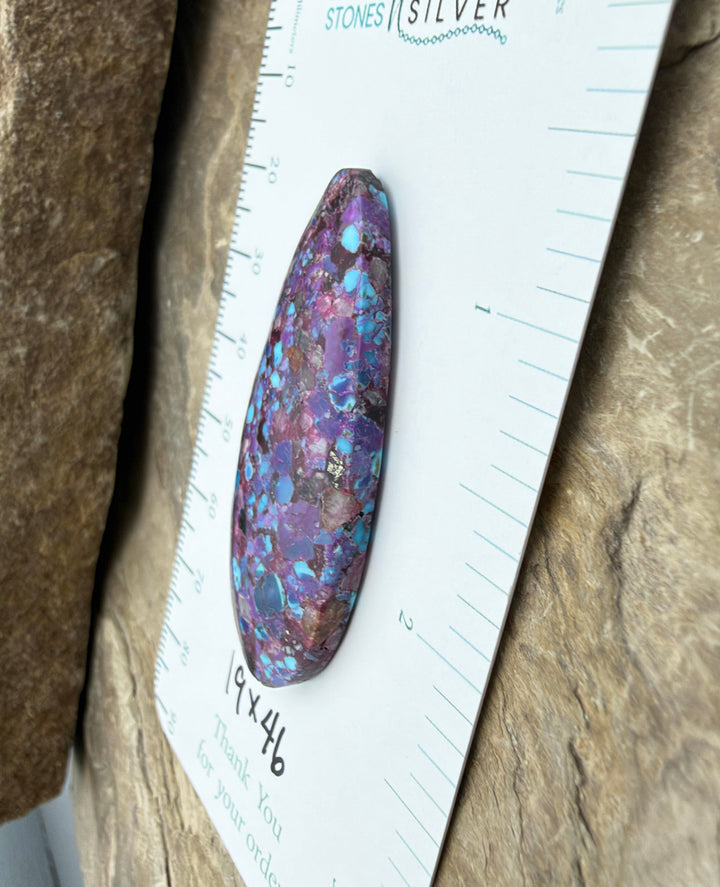 Mohave Purple Turquoise Kingman Composite Focal Pendant