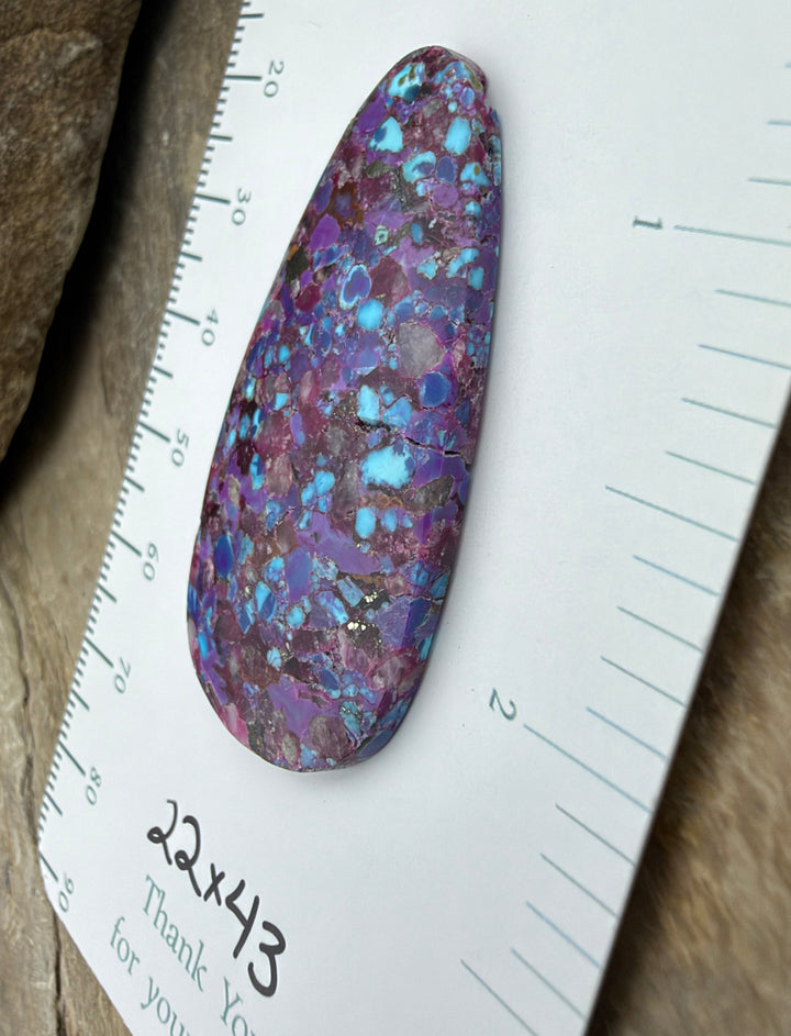 Mohave Purple Turquoise Kingman Composite Focal Pendant