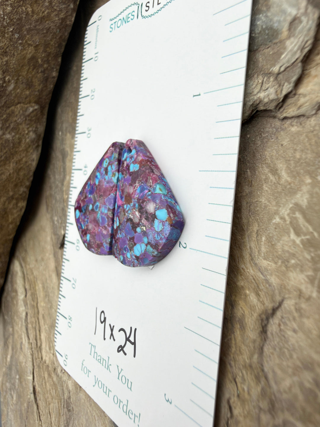 Mohave Purple Turquoise Kingman Composite Matching Earring