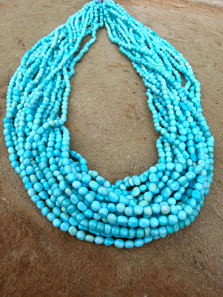 Natural Baby Blue Sleeping Beauty Turquoise (AZ) 3.5-4mm