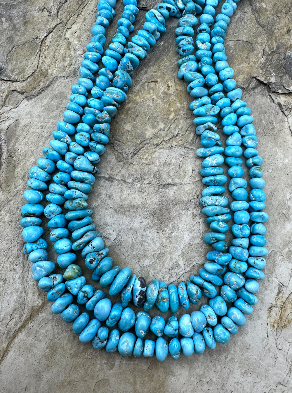 NATURAL Blue Lone Moutain Turquoise (Nevada) Graduated